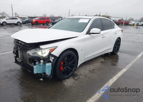 2015 Infiniti Q50 Base z USA, uszkodzony, nr VIN JN1BV7AR1FM393866